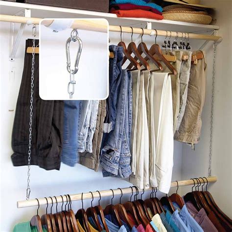 garment rod for closet|suspension rods for hanging clothes.